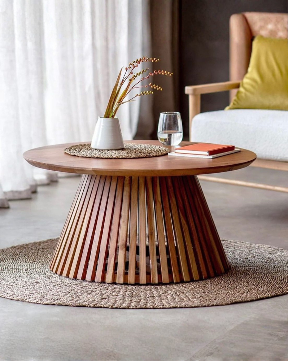 Driftwood Round Coffee Table