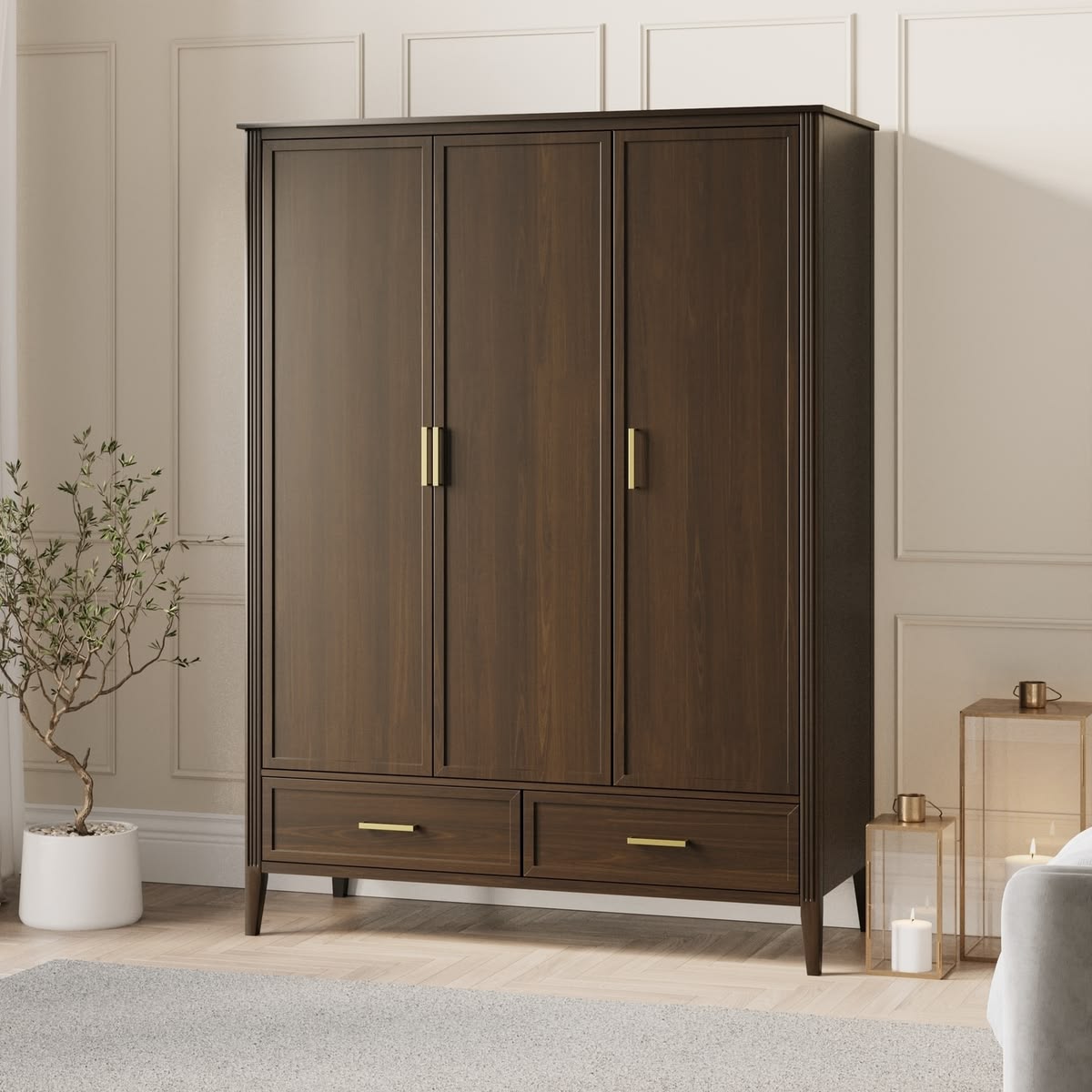 Westbridge 3-Door Wardrobe